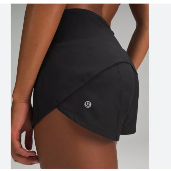 Lululemon Black Speed Up High-Rise Lined Short 2.5 - Picture 4 of 4